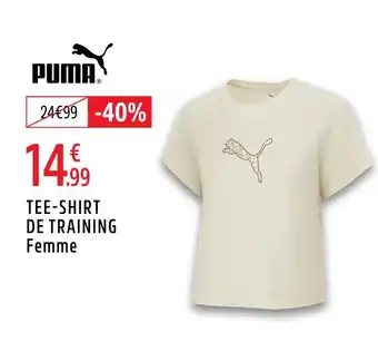 Intersport PUMA Tee-shirt de training femme offre