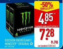 ALDI MONSTER Boisson énergisante offre