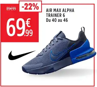 Intersport NIKE Air max alpha trainer 6 offre