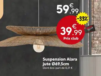 Maxi Bazar Suspension Alara jute Ø69,5cm offre