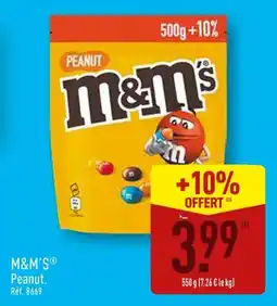 ALDI M&m’s peanut offre