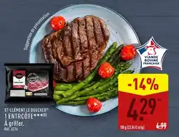 ALDI ST-CLÉMENT LE BOUCHER Entrecôte offre