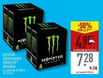 ALDI Monster Boisson énergisante Original offre