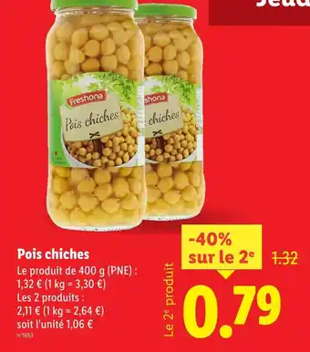 Lidl Freshona Pois chiches offre