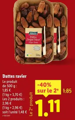 Lidl ALESTO Dattes ravier offre