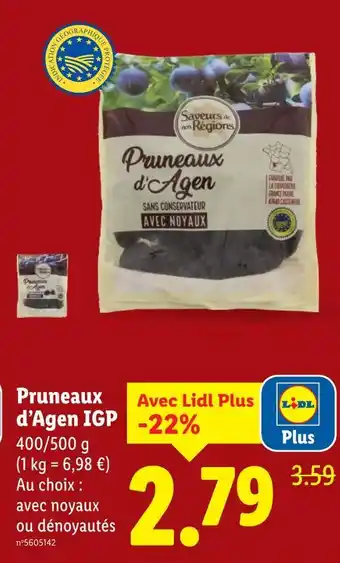 Lidl Saveurs de nos Régions Pruneaux d'Agen IGP offre