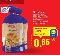 Lidl Maître Jean Pierre 10 croissants offre