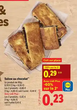 Lidl Suisse au chocolat offre