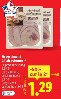 Lidl SAVEURS DE NOS RÉGIONS Assortiment à l'alsacienne offre