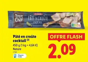 Lidl Toque du Chef Pâté en croûte cocktail offre