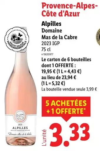 Lidl MAS DE LA CABRE Provence-alpes-cotes d'azur alpilles offre