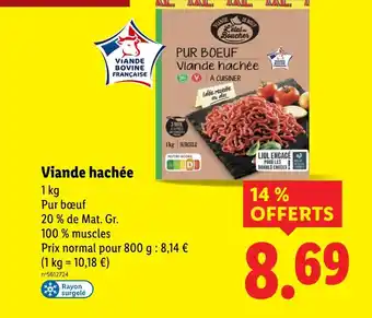 Lidl L'étal du Boucher Viande hachée offre