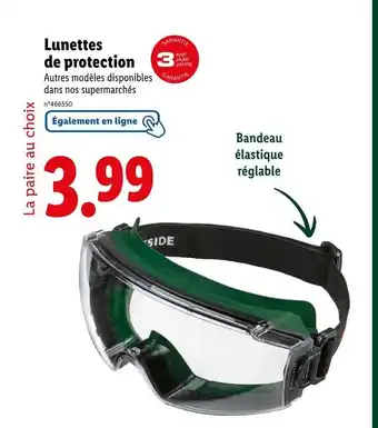 Lidl PARKSIDE Lunettes de protection offre