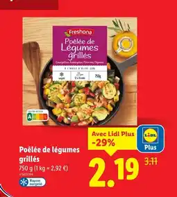 Lidl FRESHONA Poêlée de légumes grillés offre