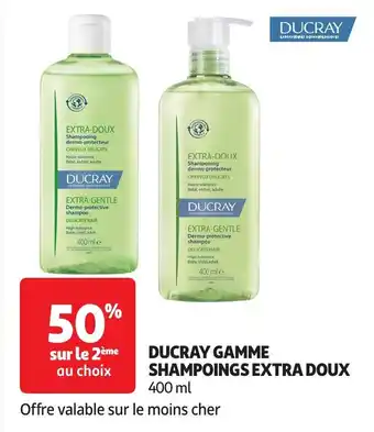 Auchan Ducray gamme shampoings extra doux offre