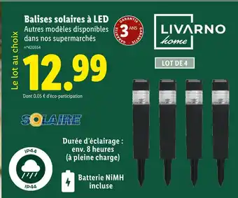 Lidl LIVARNO Balises solaires à led offre