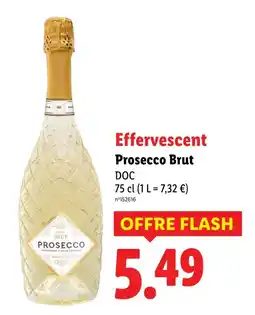 Lidl Effervescent Prosecco Brut offre