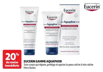 Auchan Eucerin gamme aquaphor offre