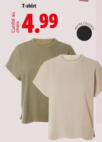 Lidl esmara T-shirt femme offre