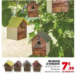 Super U Nichoir à oiseaux offre