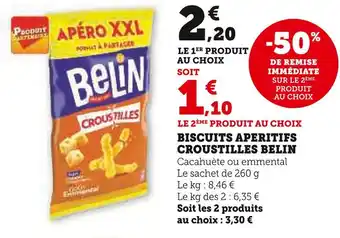 U Express BELIN Biscuits aperitifs croustilles offre