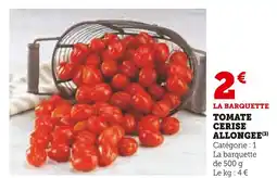 U Express Tomate cerise allongee offre