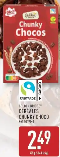 ALDI Golden bridge céréales chunky choco offre