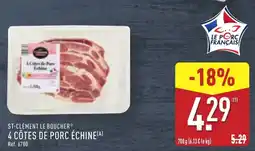 ALDI St-clément le boucher 4 côtes de porc échine offre