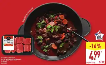 ALDI St-clément le boucher bœuf bourguignon offre