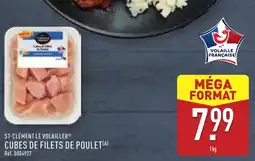 ALDI St-clément le volailler cubes de filets de poulet offre