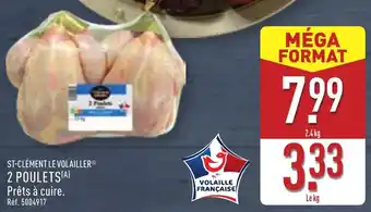 ALDI St-clément le volailler 2 poulets offre