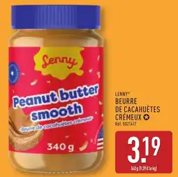 ALDI Lenny beurre de cacahuètes crémeux offre