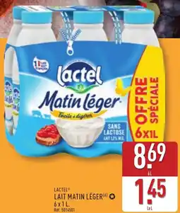 ALDI Lactel lait matin léger offre