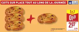 ALDI 4 pains aux raisins offre