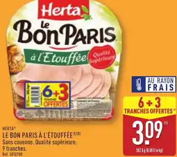 ALDI Herta le bon paris à l'étouffée offre