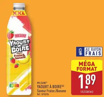 ALDI Milsani yaourt à boire offre