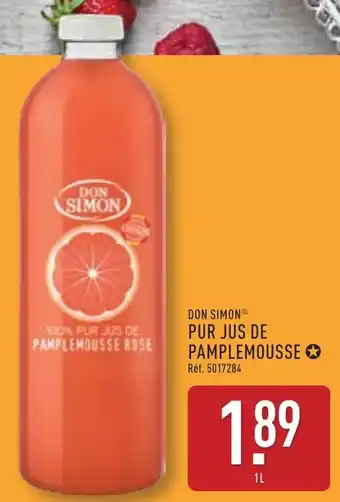 ALDI Don simon pur jus de pamplemousse offre