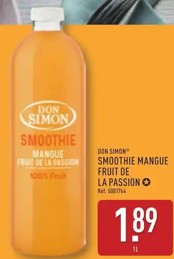 ALDI Don simon smoothie mangue fruit de la passion offre