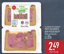 ALDI La cuisine des saveurs pâté en croûte aux pistaches offre