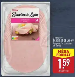 ALDI Le marsigny saucisse de lyon offre