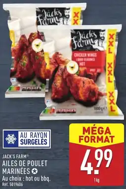 ALDI Jack's farm ailes de poulet marinées offre