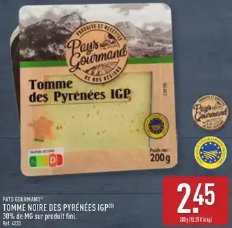 ALDI Pays gourmand tomme noire des pyrénées igp offre