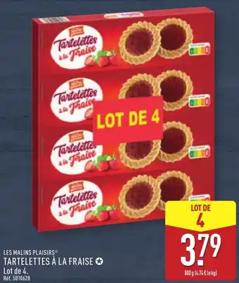 ALDI Les malins plaisirs tartelettes à la fraise offre