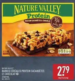 ALDI Nature valley barres céréales protein cacahuètes et chocolat offre