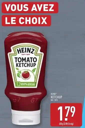 ALDI Heinz ketchup offre