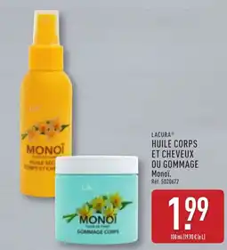 ALDI Lacura huile corps et cheveux ou gommage offre