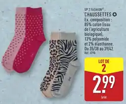 ALDI Up 2 fashion chaussettes offre