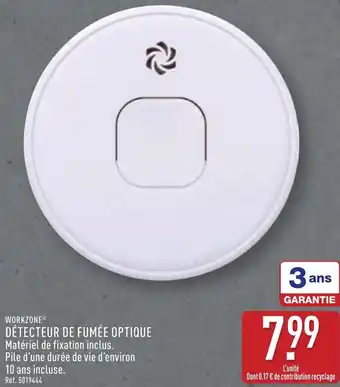 ALDI Workzone détecteur de fumée optique offre