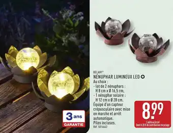 ALDI Belavi nénuphar lumineux led offre