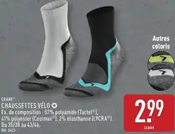 ALDI Crane chaussettes vélo offre